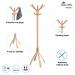Alba Cafe Coat Stand 550x550x1760mm Light Wood ALB01243 ALB01243