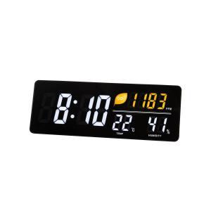 Click to view product details and reviews for Alba Led Wall Clock With Co2 Level Temperature Humidity Sensor Black.