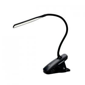Alba LED Wireless Desk Lamp with Desk Top Clamp Black LEDCLIP N ALB01773