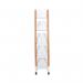 Alba Mobile Narrow Literature Display 5 Compartments A4 Natural Frame White Compartments DD5PMW BC ALB01782
