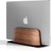 Alba Vertical Computer Stand AluminiumWalnut ODSTAND W ALB01819