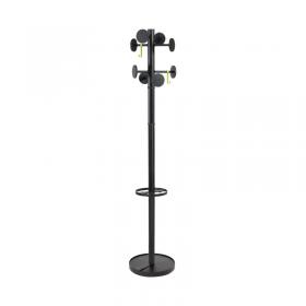 Alba Stan Coat Stand 350x350x1750mm Black PMSTAN3N ALB08186