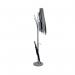 Alba Festival High Capacity Coat Stand with Umbrella Holder 350x350x1870mm Silver/White PMFESTY2BC ALB14293