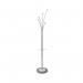 Alba Festival High Capacity Coat Stand with Umbrella Holder 350x350x1870mm SilverWhite PMFESTY2BC ALB14293