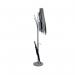 Alba Festival High Capacity Coat Stand with Umbrella Holder 350x350x1870mm SilverWhite PMFESTY2BC ALB14293