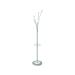 Alba Festival High Capacity Coat Stand with Umbrella Holder 350x350x1870mm Silver/White PMFESTY2BC