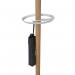 Alba Coat Stand 350x350x1750mm Beech/White ALB90566 ALB90566