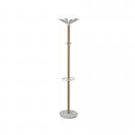 Alba Coat Stand 350x350x1750mm BeechWhite ALB90566 ALB90566