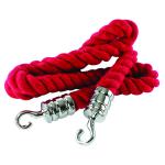Rope 25x1500mm Wine Red  with Chrome Hooks VERRS-CLRP-CHRD AN71023