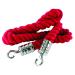 Rope 25x1500mm Wine Red  with Chrome Hooks VERRS-CLRP-CHRD