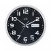 Acctim Supervisor Wall Clock 320mm Chrome/Black 21023 ANG21023