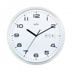Cheap Stationery Supply of Acctim Supervisor Wall Clock 320mm Chrome/White 21027 ANG21027 Office Statationery