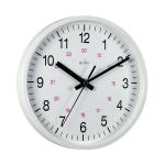 Acctim Metro 24 Hour Plastic Wall Clock 355mm White 21202 ANG21202