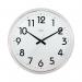 Acctim Orion Silent Sweep Wall Clock 320mm ChromeWhite 21287 ANG21287