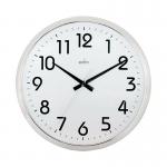 Acctim Orion Silent Sweep Wall Clock 320mm ChromeWhite 21287 ANG21287