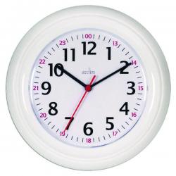Cheap Stationery Supply of Acctim Wexham 24 Hour Plastic Wall Clock White 21862 ANG21862 Office Statationery