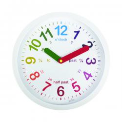 Cheap Stationery Supply of Acctim Lulu Time Teaching Wall Clock 260mm White 21882 ANG21882 Office Statationery