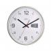 Acctim Kalendar Wall Clock with Digital Date 270mm Diameter Silver Frame 22367 ANG22367