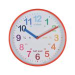 Acctim Wickford Time Teaching Clock Red Edging 22524 ANG22524