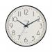 Acctim Earl Wall Clock Non Ticking Sweep Seconds Hand 250mm Diameter Black 22563 ANG22563