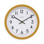 Acctim Elstow Small Office Wall Clock Yellow 20cm 22841 ANG22841