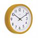 Acctim Elstow Small Office Wall Clock Yellow 20cm 22841 ANG22841