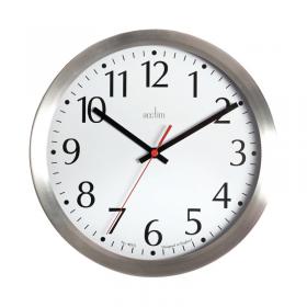 Acctim Javik 10 Inch Wall Clock Aluminium 27417 ANG27417