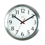 Acctim Javik 10 Inch Wall Clock Aluminium 27417 ANG27417
