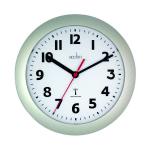 Acctim Parona Radio Controlled Plastic Wall Clock Silver 74317 ANG74317