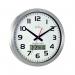 Acctim Meridian Radio Controlled Wall Clock Aluminium 74447 ANG74447