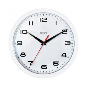 Acctim Aylesbury Wall Clock White 92301 ANG92301