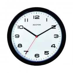 Cheap Stationery Supply of Acctim Aylesbury Wall Clock Black 92/302 ANG92302 Office Statationery