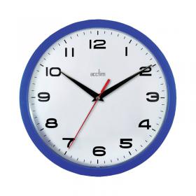 Acctim Aylesbury Wall Clock Blue 92308 ANG92308