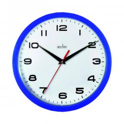 Cheap Stationery Supply of Acctim Aylesbury Wall Clock Blue 92/308 ANG92308 Office Statationery
