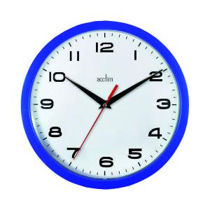 Acctim Aylesbury Wall Clock Blue 92308 Ang92308