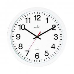 Cheap Stationery Supply of Acctim Controller Silent Sweep Wall Clock 368mm White 93/704 ANG93704 Office Statationery
