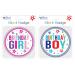 Giftmaker Giant Girl and Boy Birthday Badge (Pack of 12) GBAD