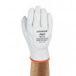 Ansell Low Voltage Leather Premium Goat Skin Glove Protector White M ANS09669