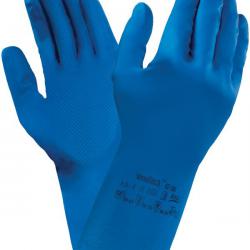 Ansell Versatouch 87-195 Latex Gloves 1 Pair Blue L ANS44279