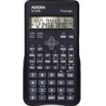 Aurora Black 2-Line Scientific Calculator (2 line display shows both sum and answer) AX582BL AO41603