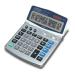 Aurora Silver/Grey 12-Digit Desk Calculator (Solar powered with battery back up) DT401