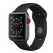 Apple Watch Series 3 Aluminium Case 38mm Black Sport Band GPS + 4G Space Grey MQKG2B/A
