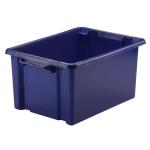 Strata Storemaster Maxi Crate 32L Blue (Stackable and easy to clean) HW046-Blue AQ00156