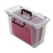Strata Smart File Box With 5 Files Clear HW697