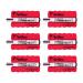 Artline Grooved Magentic Eraser Red with Artline Eco-Green Whiteboard Marker Black (Pack of 6) ERT-M AR00346