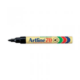Artline 70 Bullet Tip Permanent Marker Black (Pack of 12) A701 AR80151