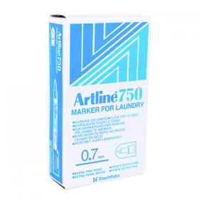 Artline 750 Laundry Marker Bullet Tip Fine Black (Pack of 12) A750 AR80450