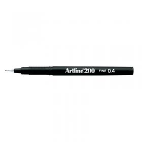 Artline 200 Fineliner Pen Fine Black (12 Pack) A2001 AR83025