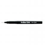 Artline 200 Fineliner Pen Fine Black (12 Pack) A2001 AR83025