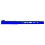 Artline 200 Fineliner Pen Fine Blue (Pack of 12) A2003 AR83026